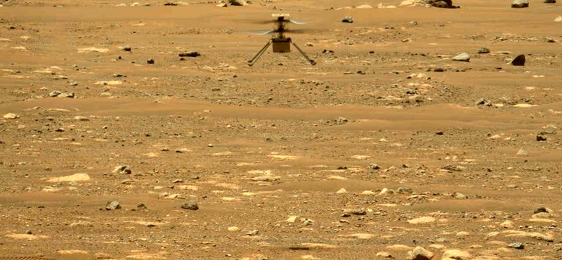 helikopter hangja a Marson